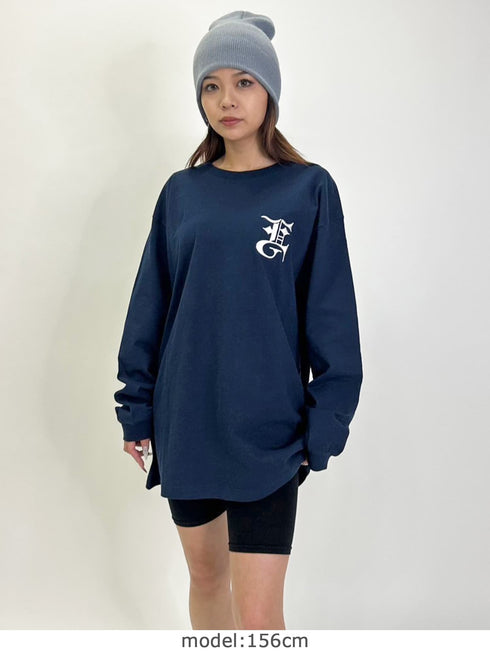 BIG EG刺繍ユニセックスロンT